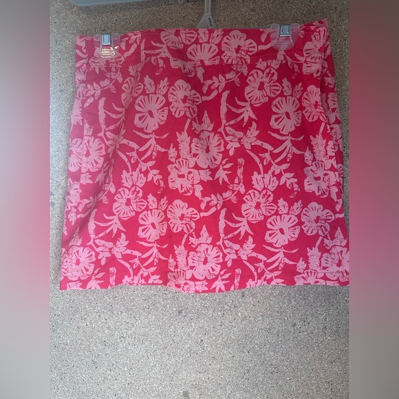 Floral Pink Swim Skirt Adjustable Sizing Velcros Size Medium - Picture 1 of 5